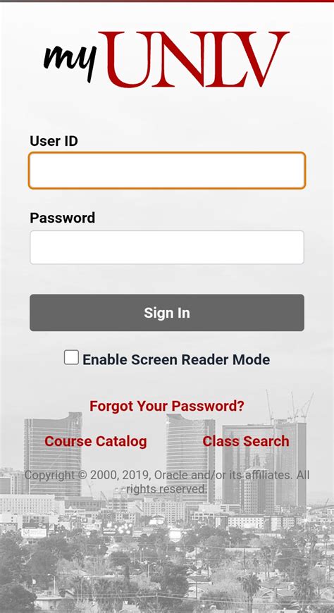 Myunlv sign in - Use the "Login Here" Button to login to an existing account. If you have not yet created an account, you will need to set up your RebelCash account by clicking the "I'm New Here" button to create an account. Once logged in, select the "lost/stolen card" button under the Personalize section of the sidebar menu. Click on the Activate button.